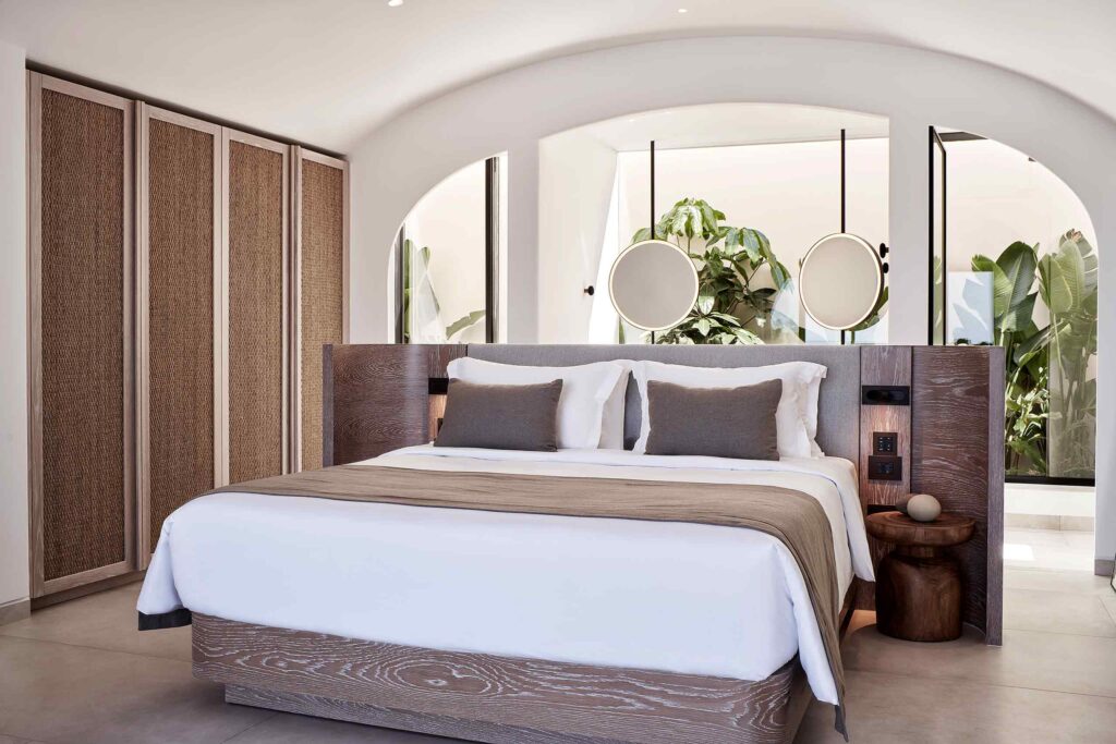 Bedroom at Canaves Epitome, Oia, Santorini, Greece