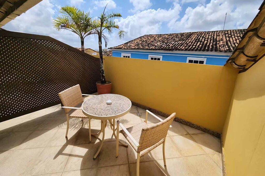 Private balcony at Casa do Amarelindo, Salvador, Brazil