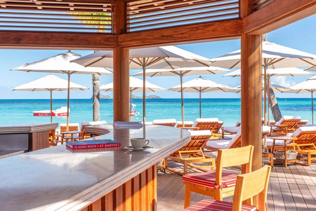 Beachside bar at Eden Rock St Barths, St Barts