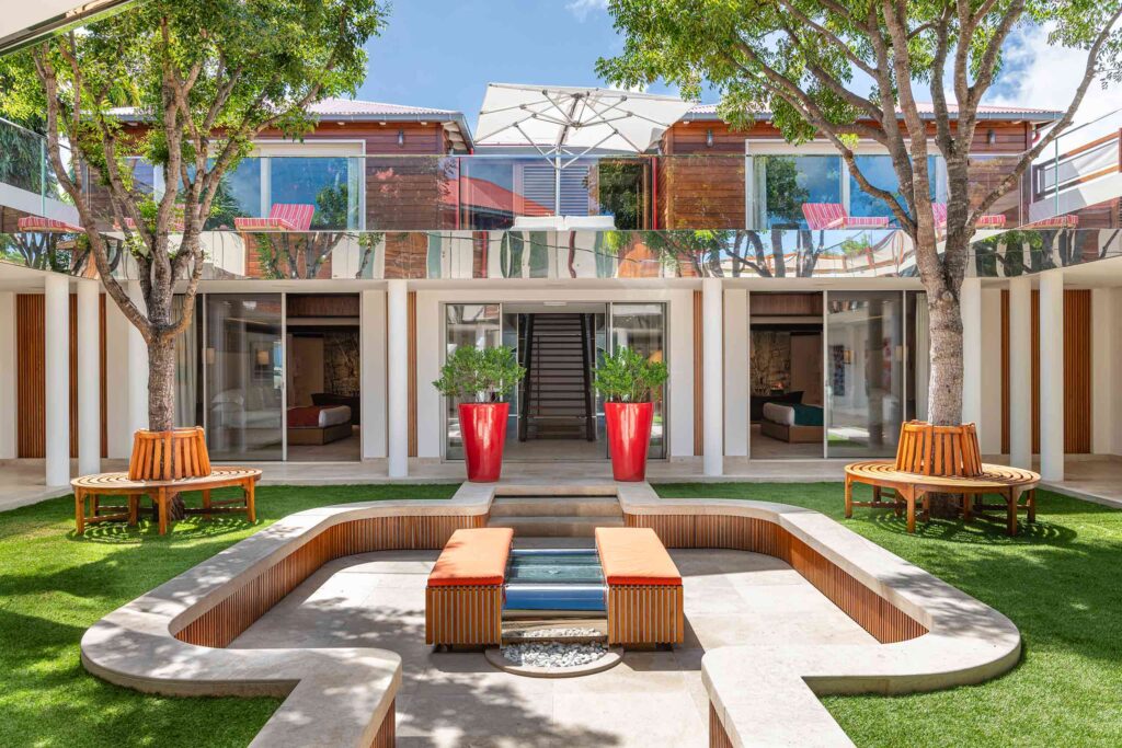Entrance to a villa at Eden Rock St Barths, St Barts