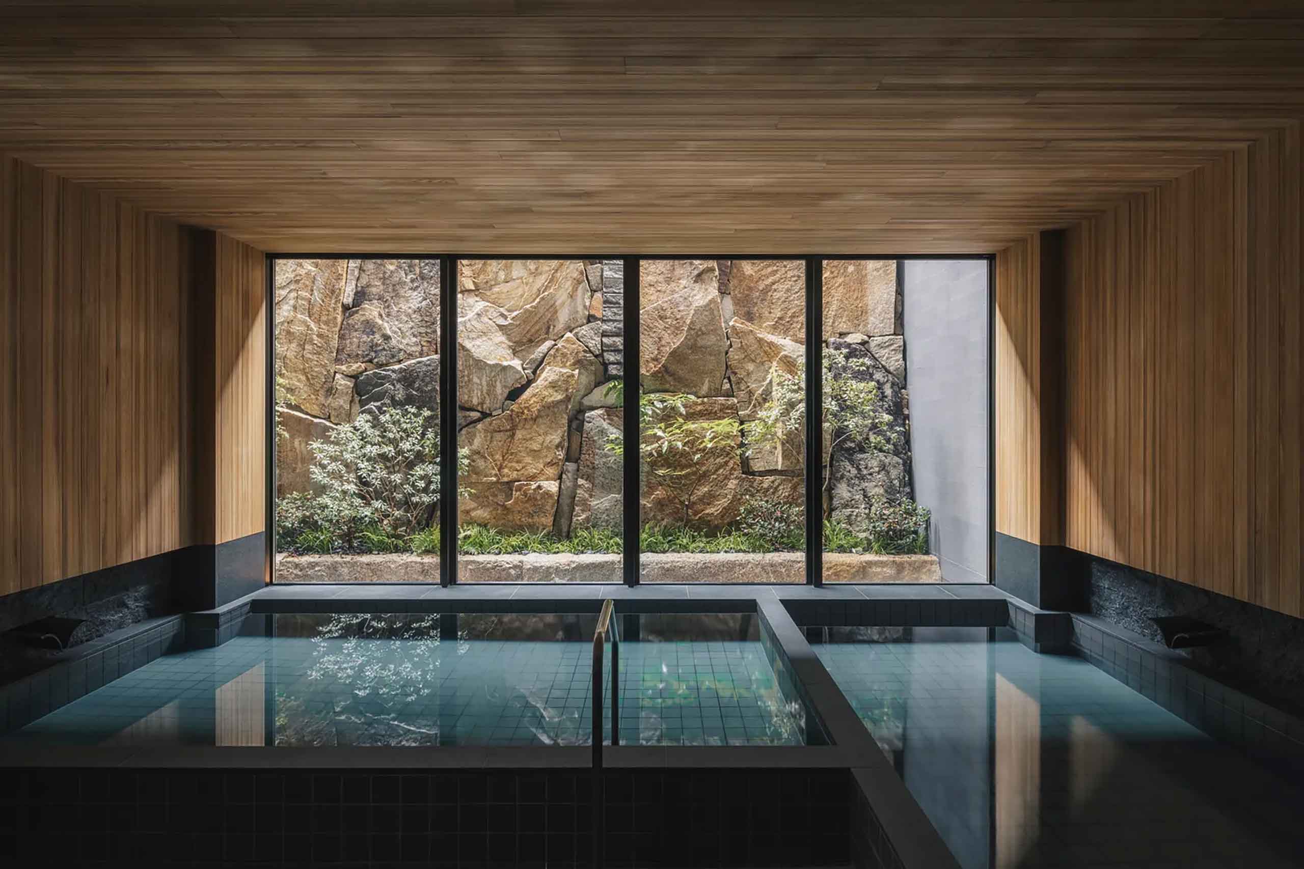 Six Senses Kyoto spa pool overlooking garden