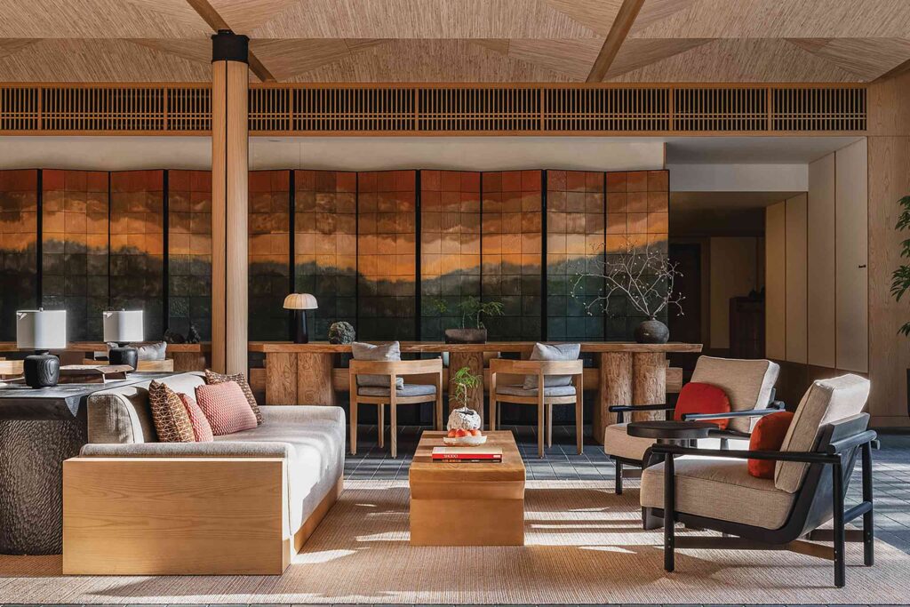 Six Senses Kyoto lobby area