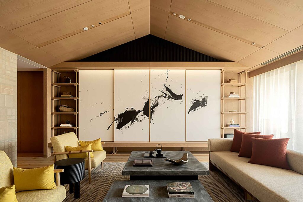 Suite living area at Six Senses Kyoto