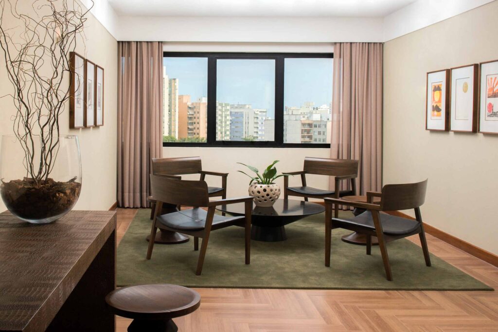 Interiors of a room at Wish Hotel da Bahia, Salvador, Brazil