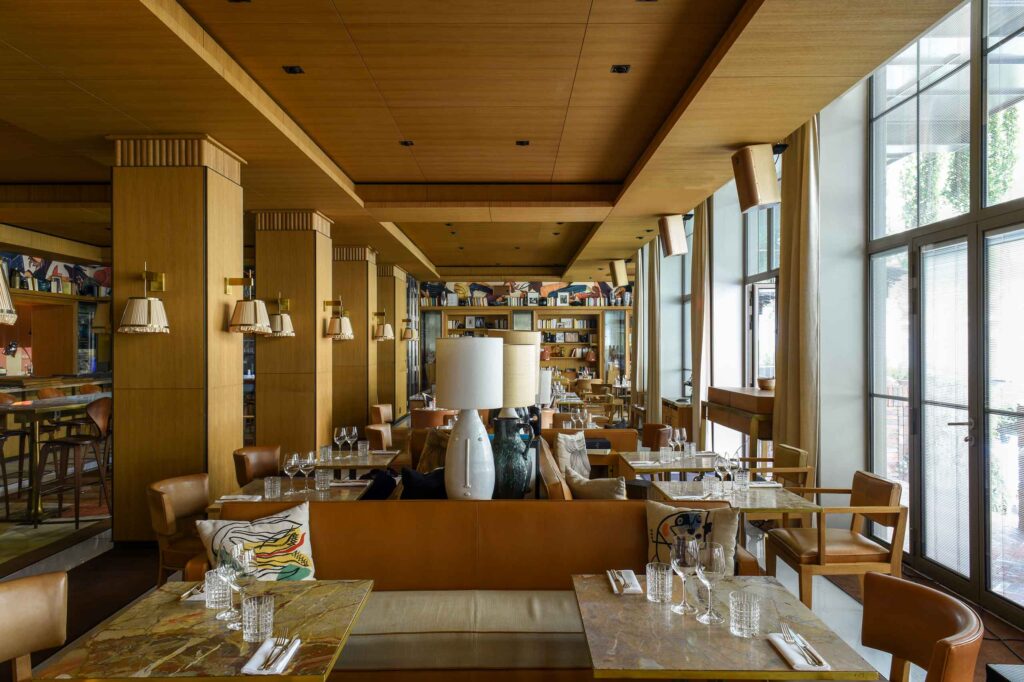 Interiors of a restaurant in the French capital