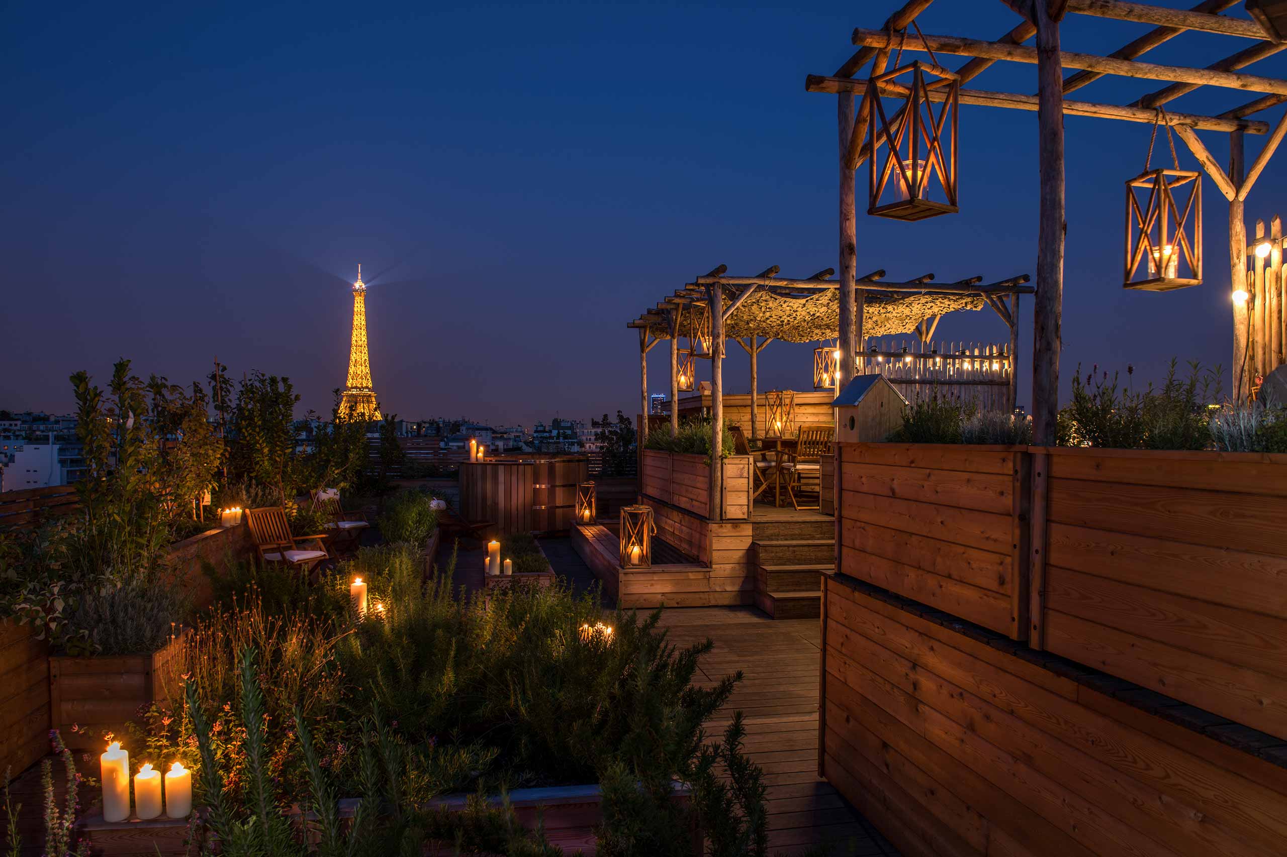 Rooftop at Brach Paris, Paris, France