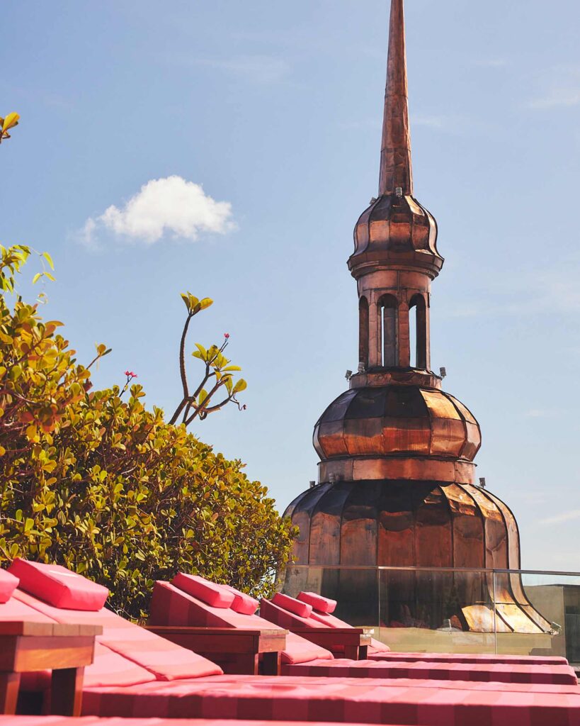 Copper rooftop in Salvador, Brazil