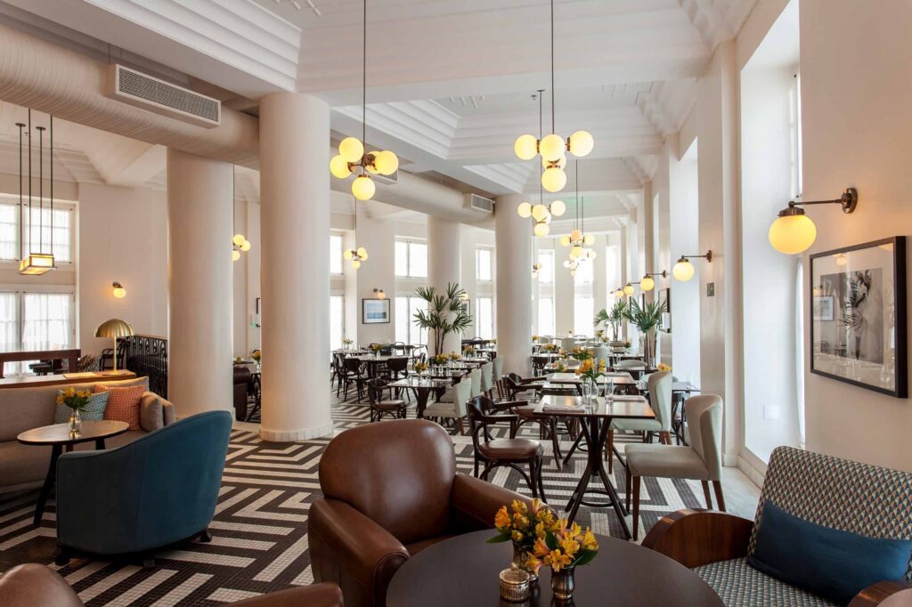 Restaurant at the Fera Palace Hotel, Salvador, Brazil