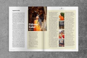 Spread from OT27 Salvador Rising issue of OutThere