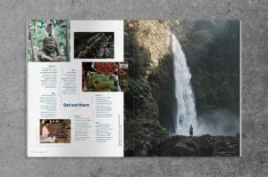 Spread from OT27 Salvador Rising issue of OutThere