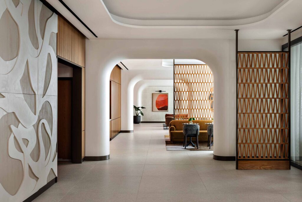 Entrance area at Kimpton Theta New York - Times Square, NYC, USA