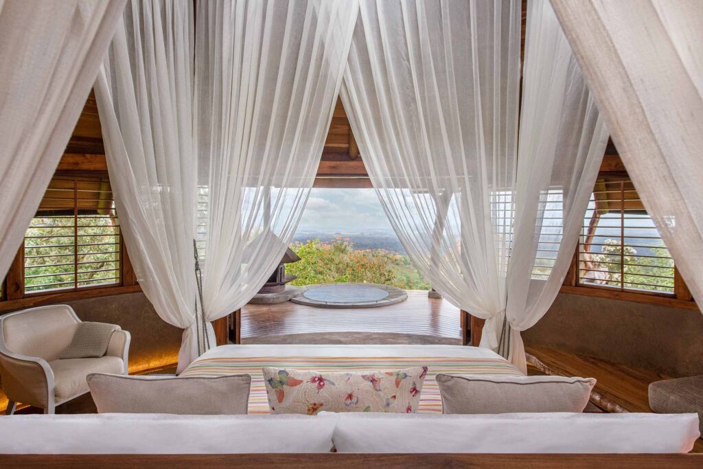 View from a bedroom in Origins Lodge, Alajuela, Costa Rica