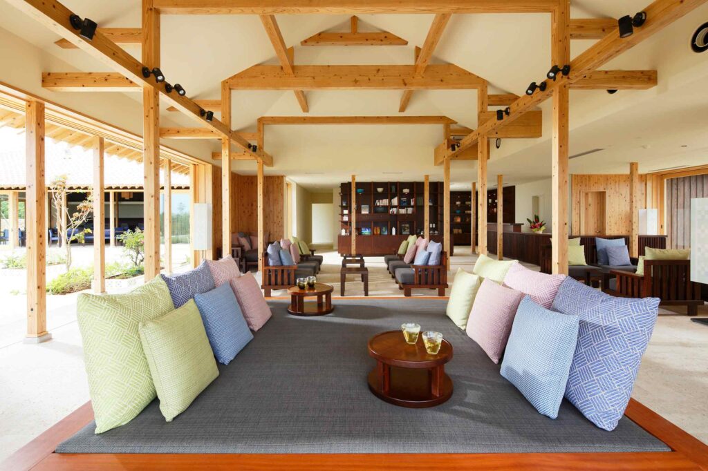 Yuntaku Lounge at Hoshinoya Taketomi Island, Okinawa, Japan