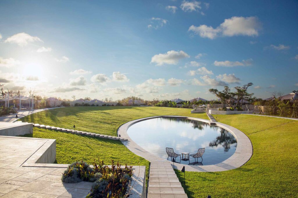 Pool at Hoshinoya Taketomi Island, Okinawa, Japan