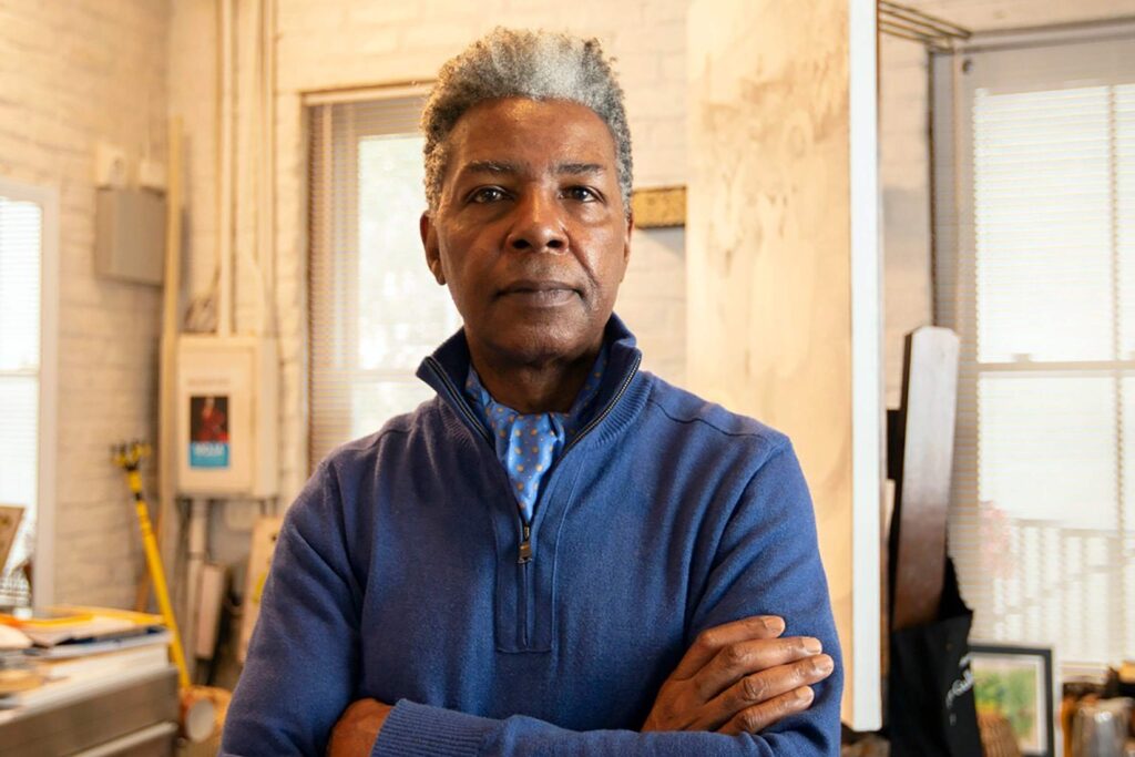 Artist Jonathan Green in his atelier in Charleston, South Carolina, USA