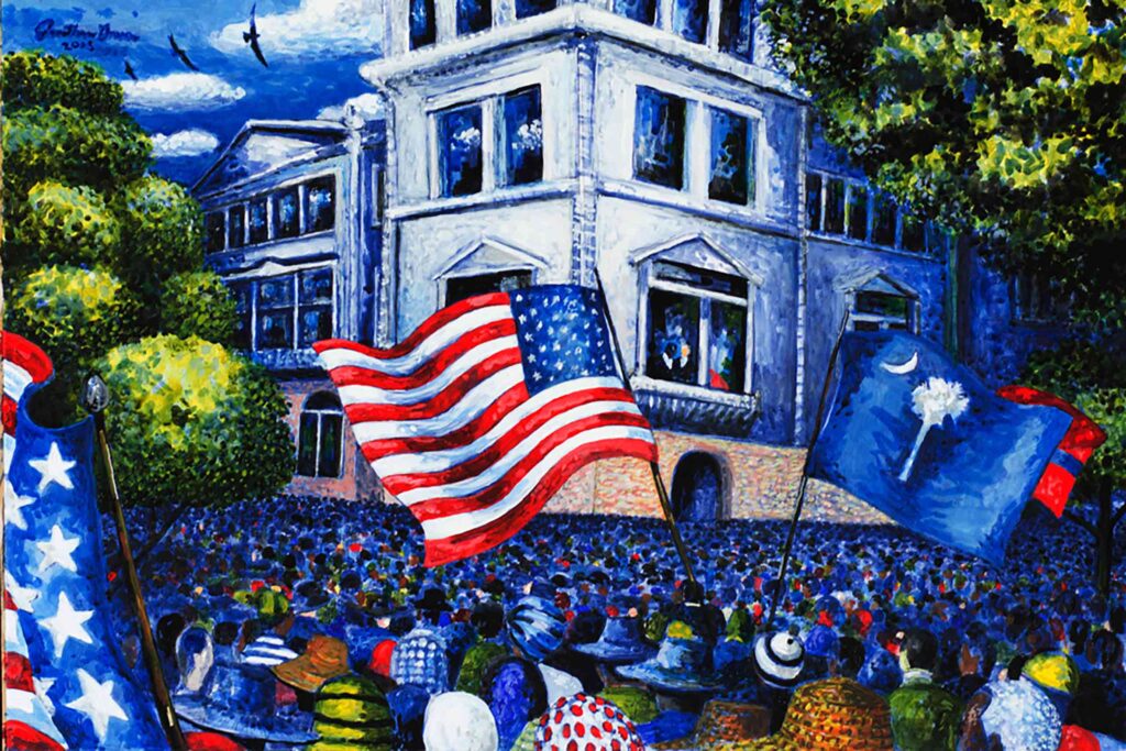 A Breath of Freedom painting by Jonathan Green