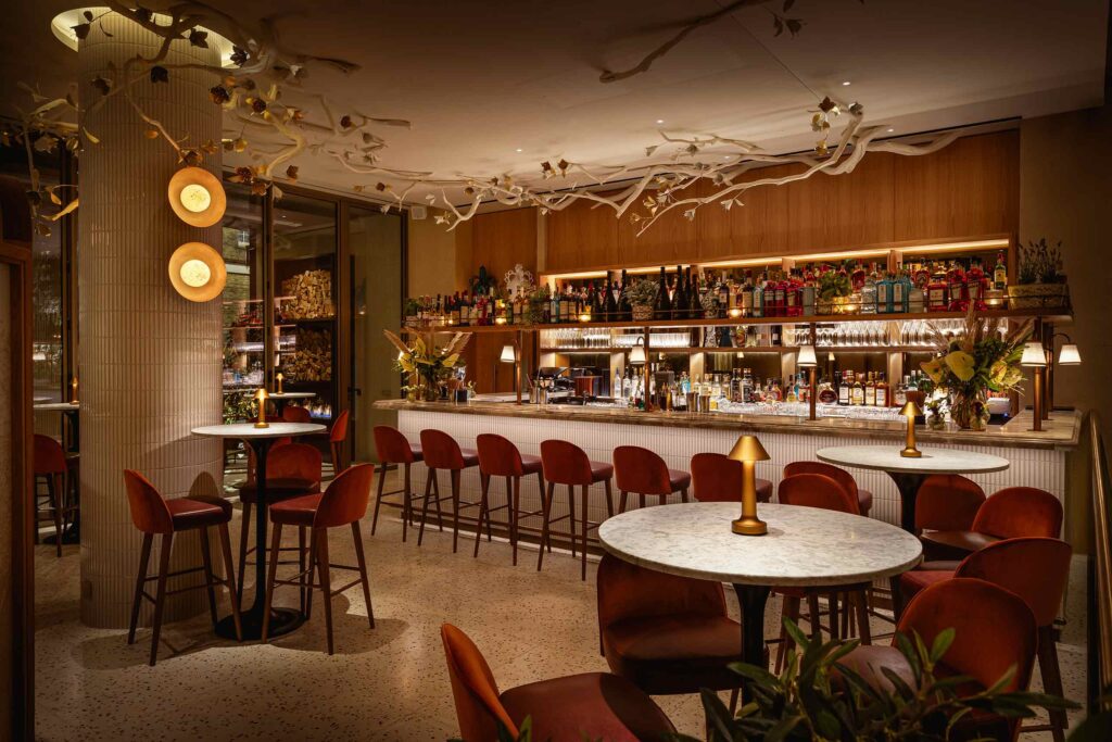 A bar in Marylebone, London