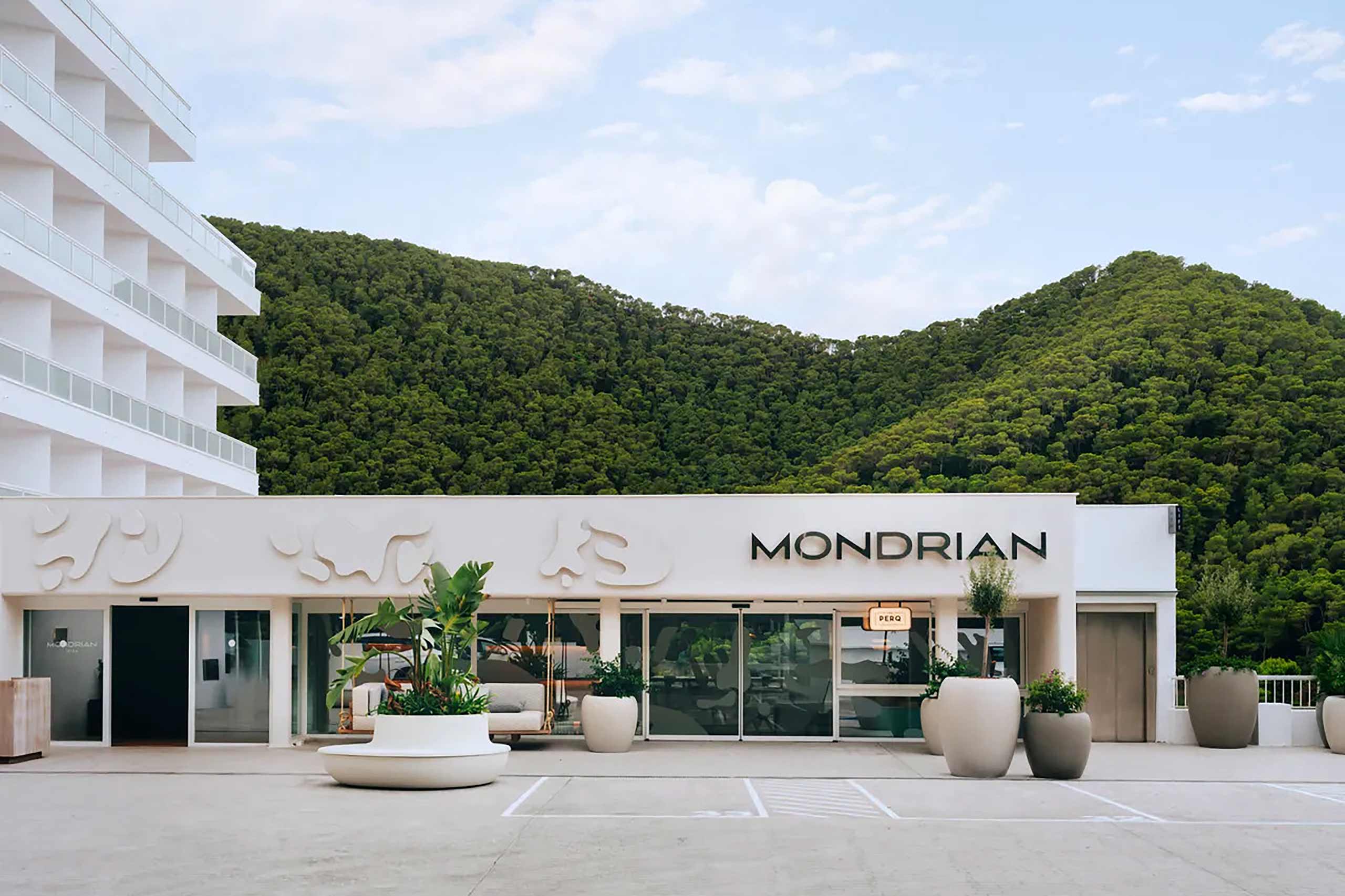 Exterior of the Mondrian Ibiza building