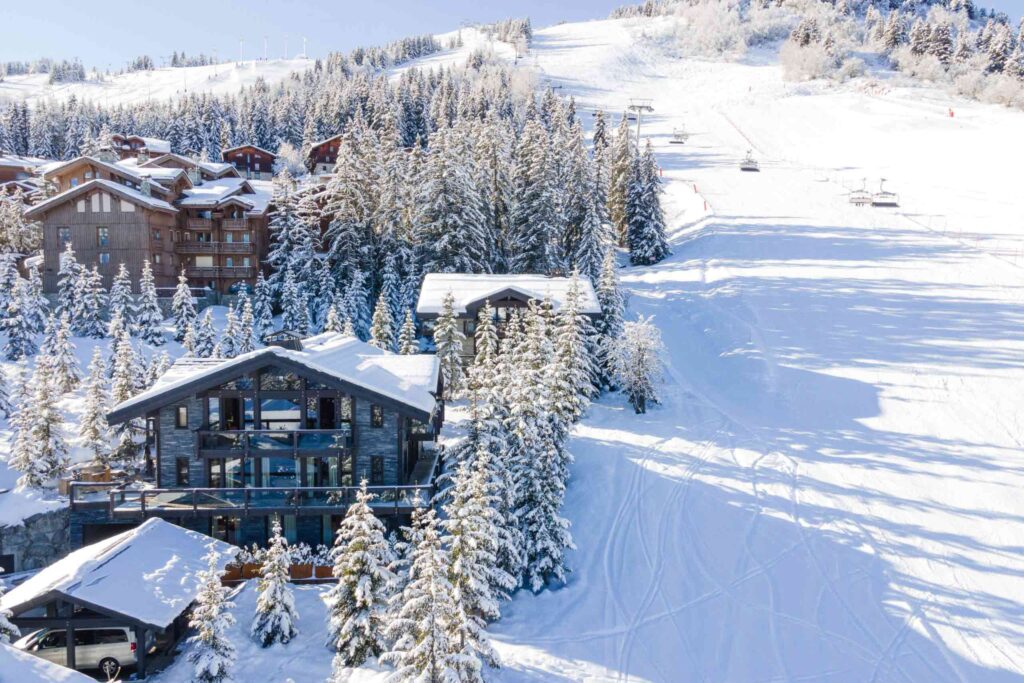 The Luxury Chalet Company chalet exterior with proximity to the piste