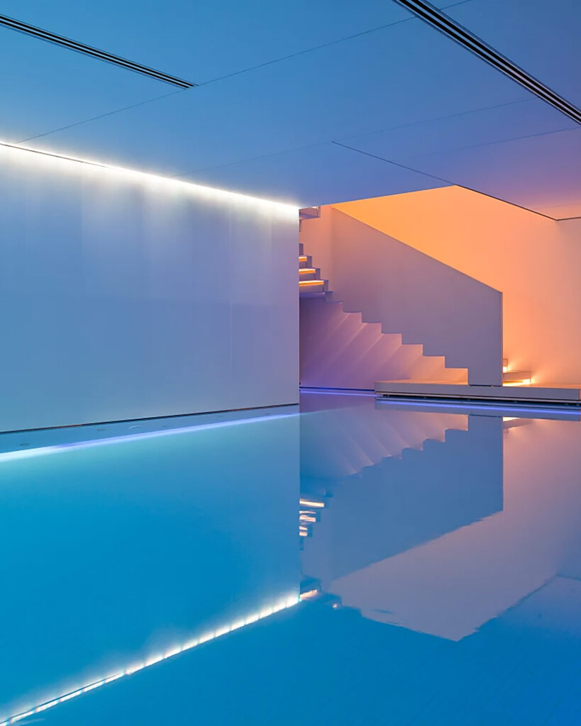 Subterranean spa and pool at Mandarin Oriental Conservatorium Amsterdam