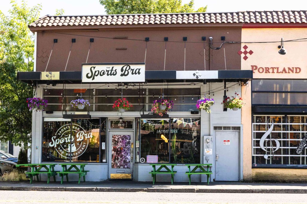 Exterior view of The Sports Bra, founded by Jenny Nguyen, Portland, Oregon, USA